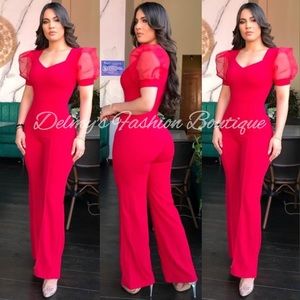 Beautiful Red jumpsuit suit